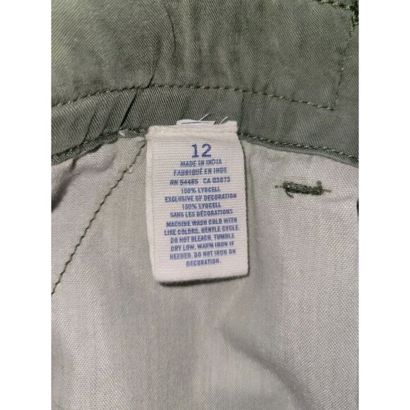 American Eagle Aztec Embroidered Shorts Size 12 Green Low Rise Festival Boho - Picture 6 of 6